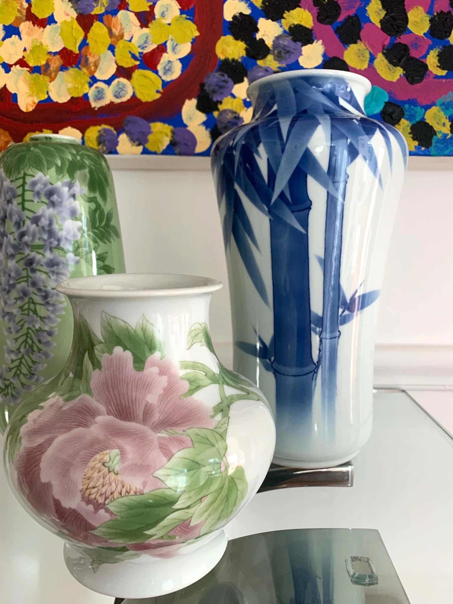 Fine Japanese Porcelain Vase by Makuzu Kozan Meiji Period 9
