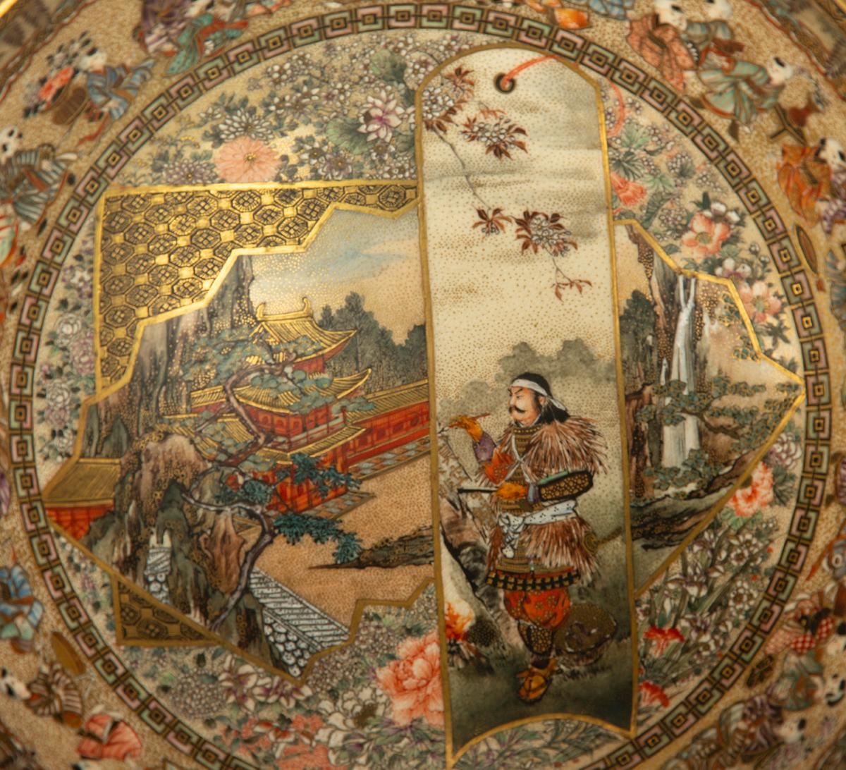 19th Century Fine Japanese Satsuma Bowl – Matsumoto Shozan For Sale