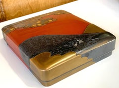 Fine Japanese Suzuribako Box with Storage Box and Provenance