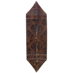 Fine Jelutong Wood Borneo Dayak Kliau or Shield, First Half of the 19th Century