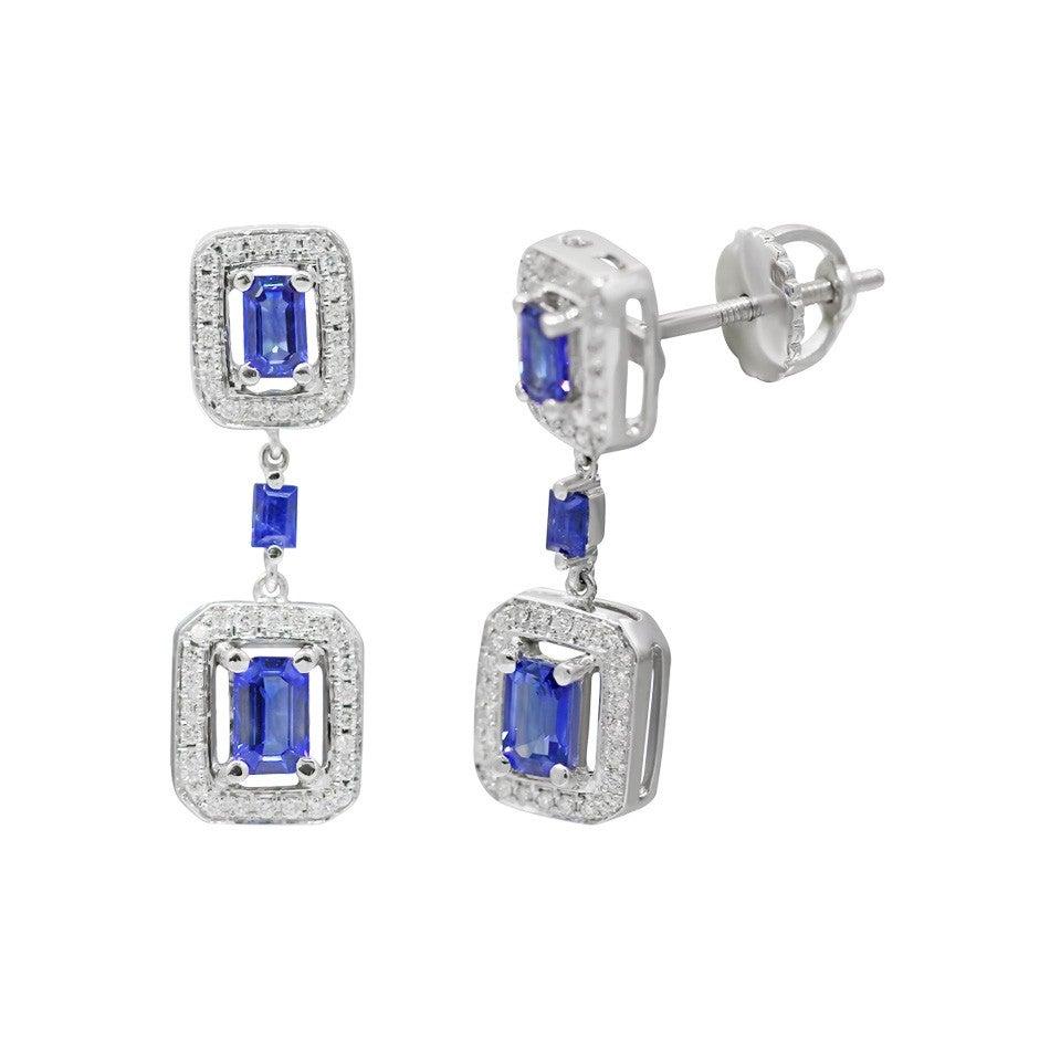 in vendita:  Alta gioielleria Zaffiro blu Diamante bianco Oro bianco Anello chic per tutti i giorni 4