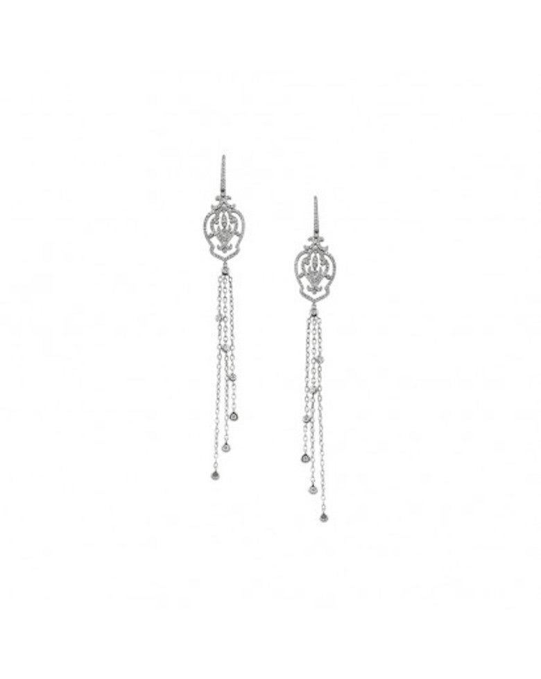 white gold diamond earrings