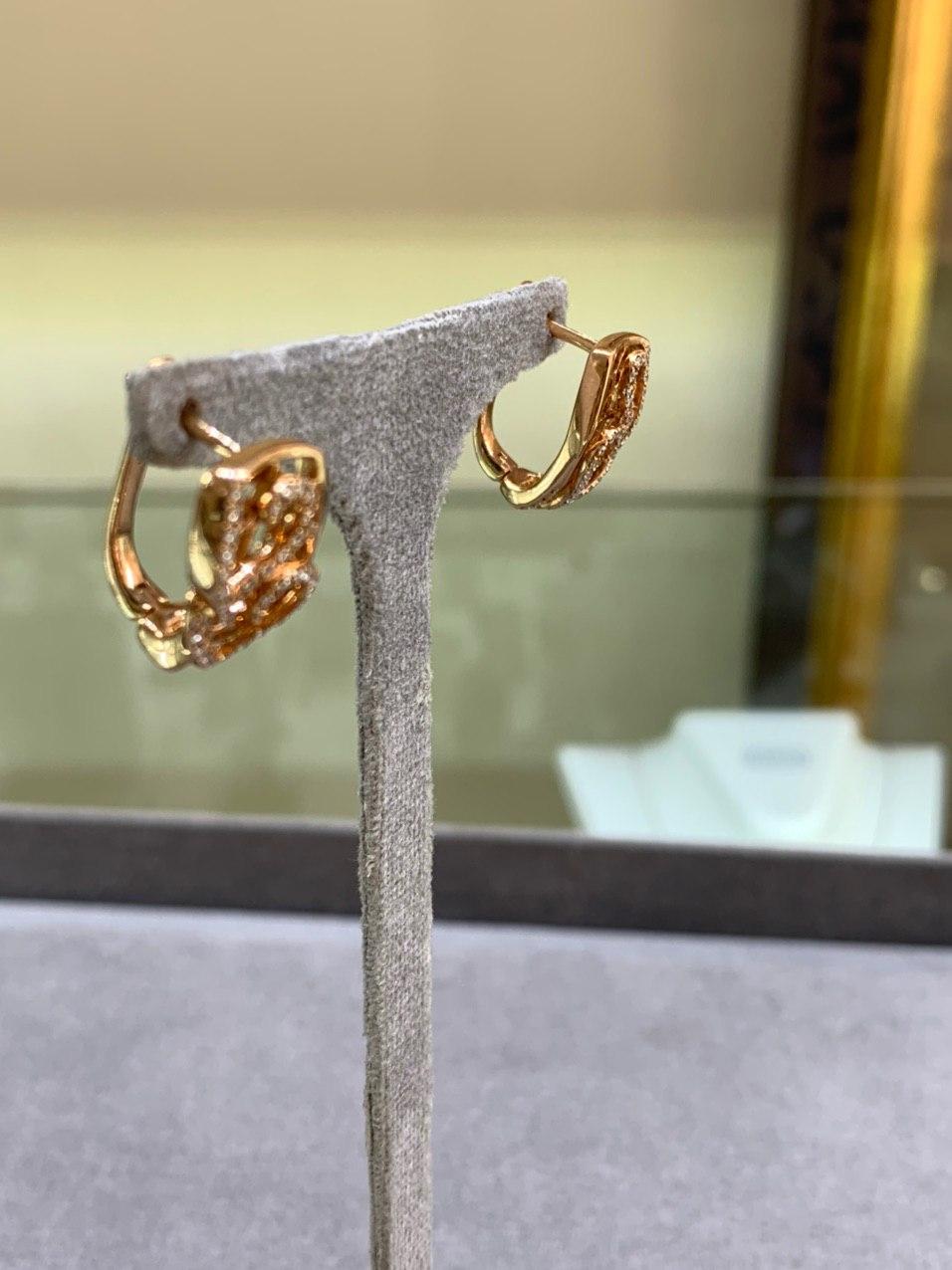Fine Jewellery Diamond Yellow Gold Earrings For Sale 4