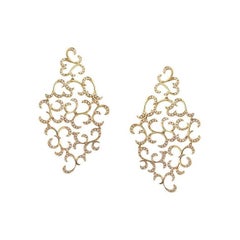 Orecchini classici in oro giallo 18 carati con diamante Modello Raro