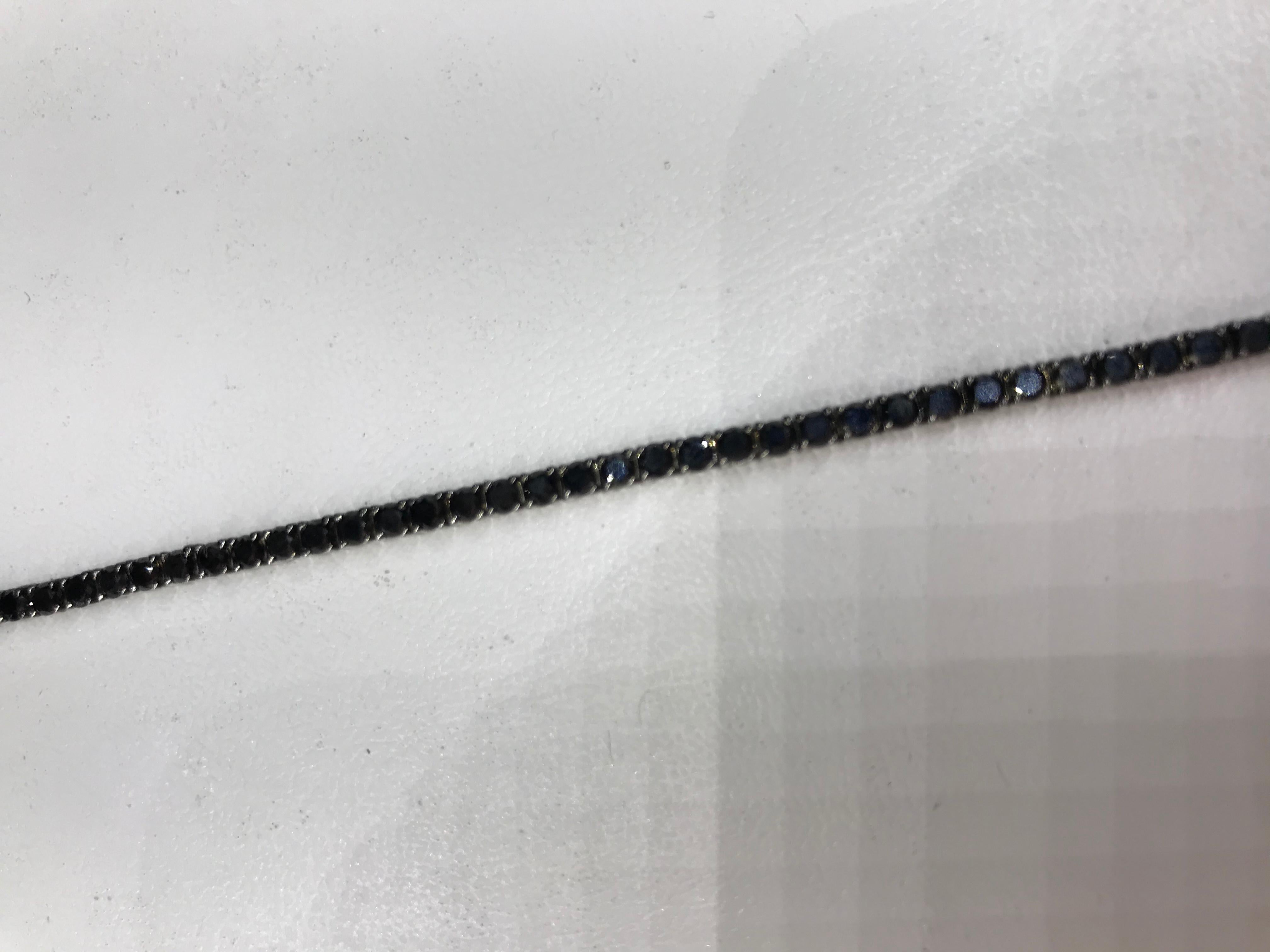 white gold black diamond bracelet