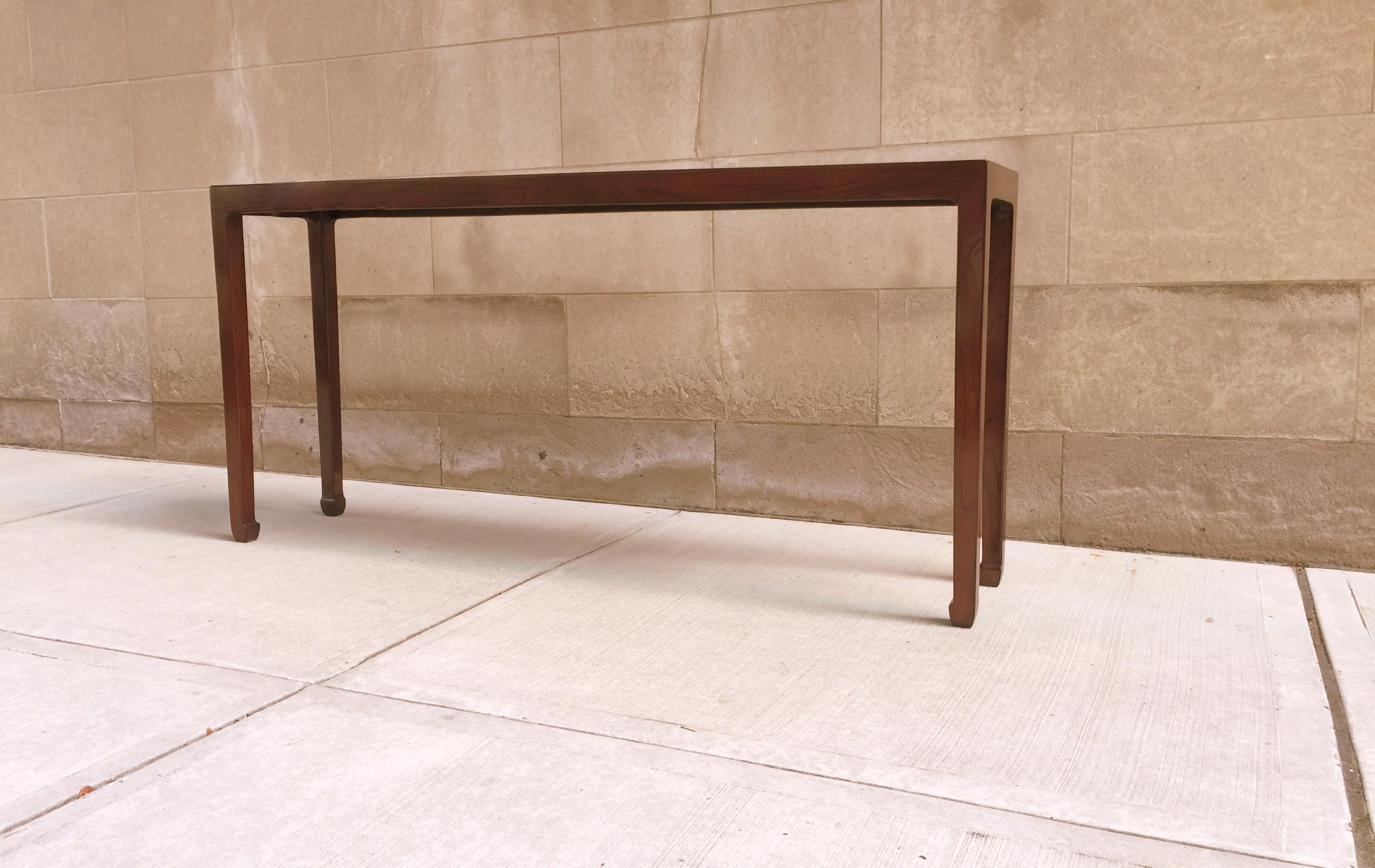 Polished Fine Ju Mu Wood Console Table