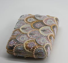 Fine Judith Lieber Pearl and Crystal Clutch