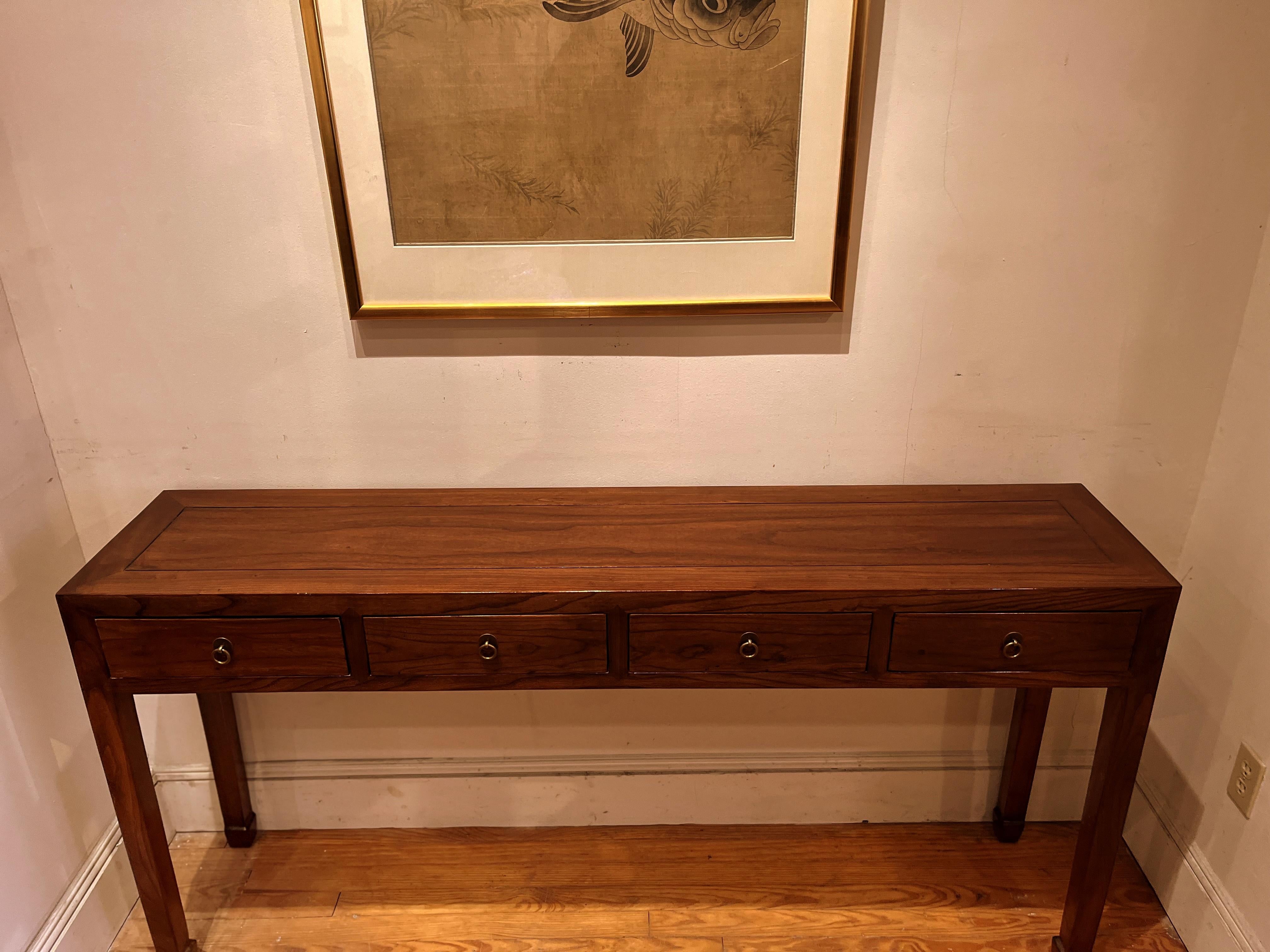 Fine Jumu Console Table with Drawers For Sale 3