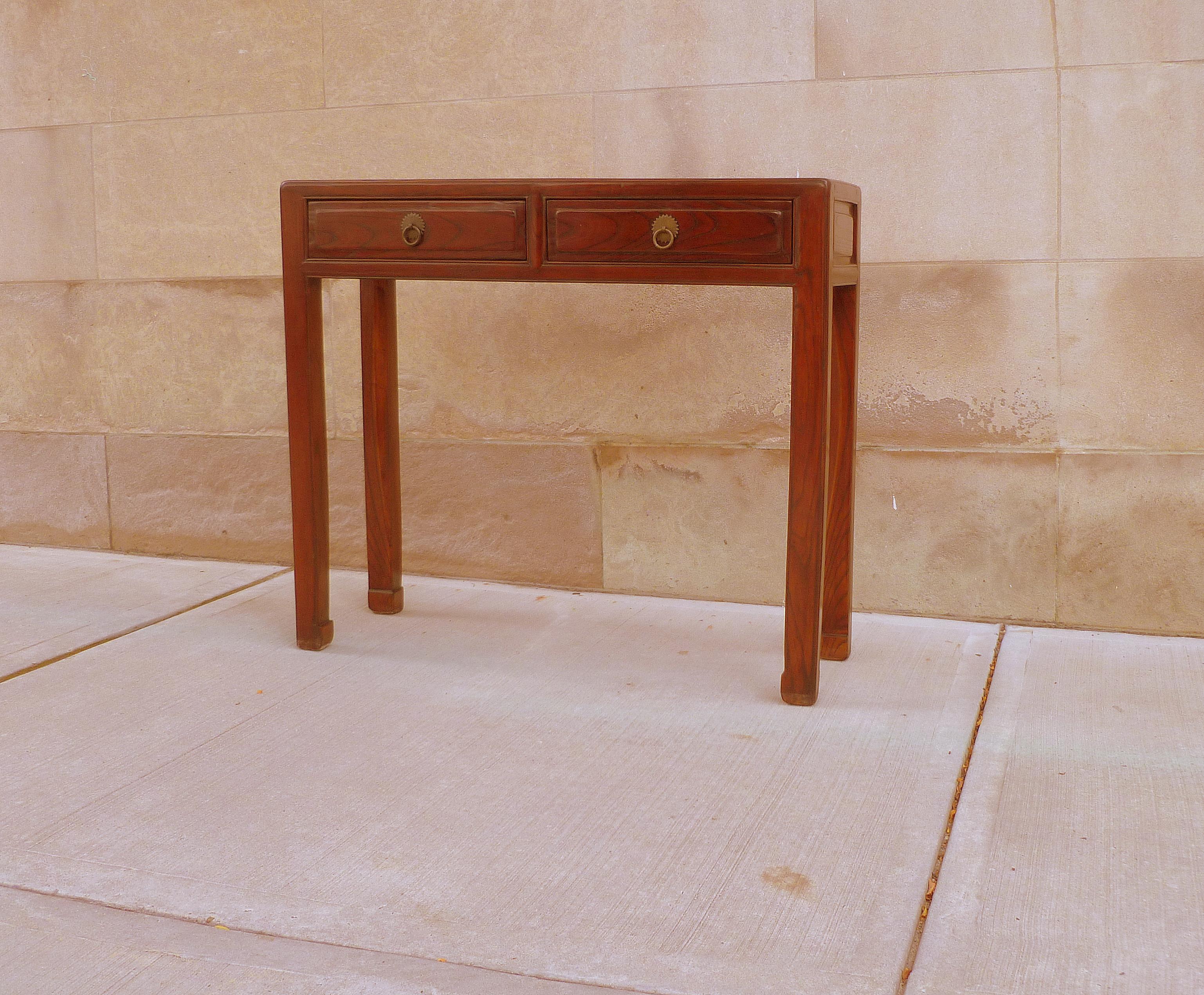 Chinese Fine Jumu Console Table with Drawers