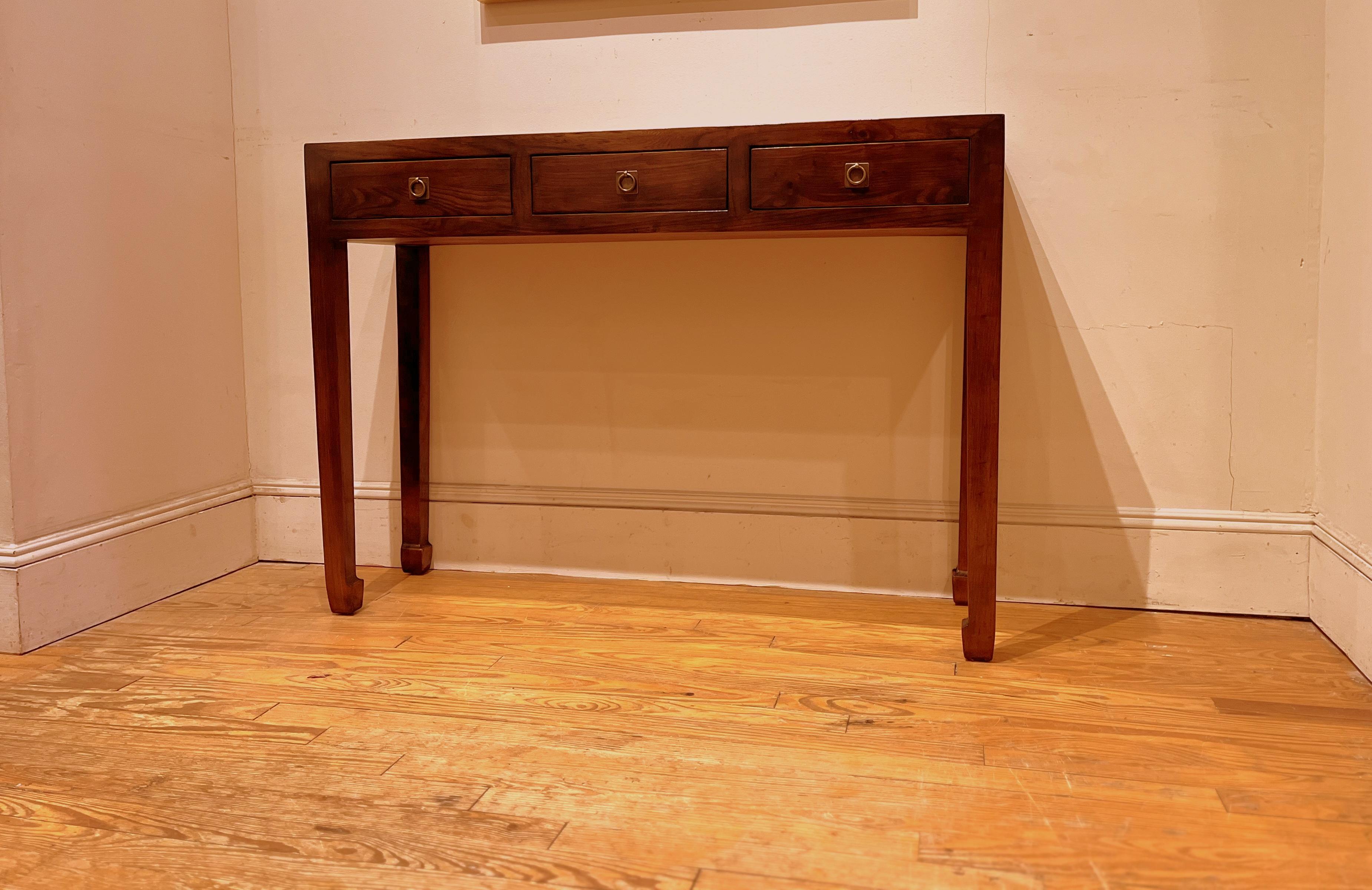 Chinese Fine Jumu Console Table with Drawers For Sale