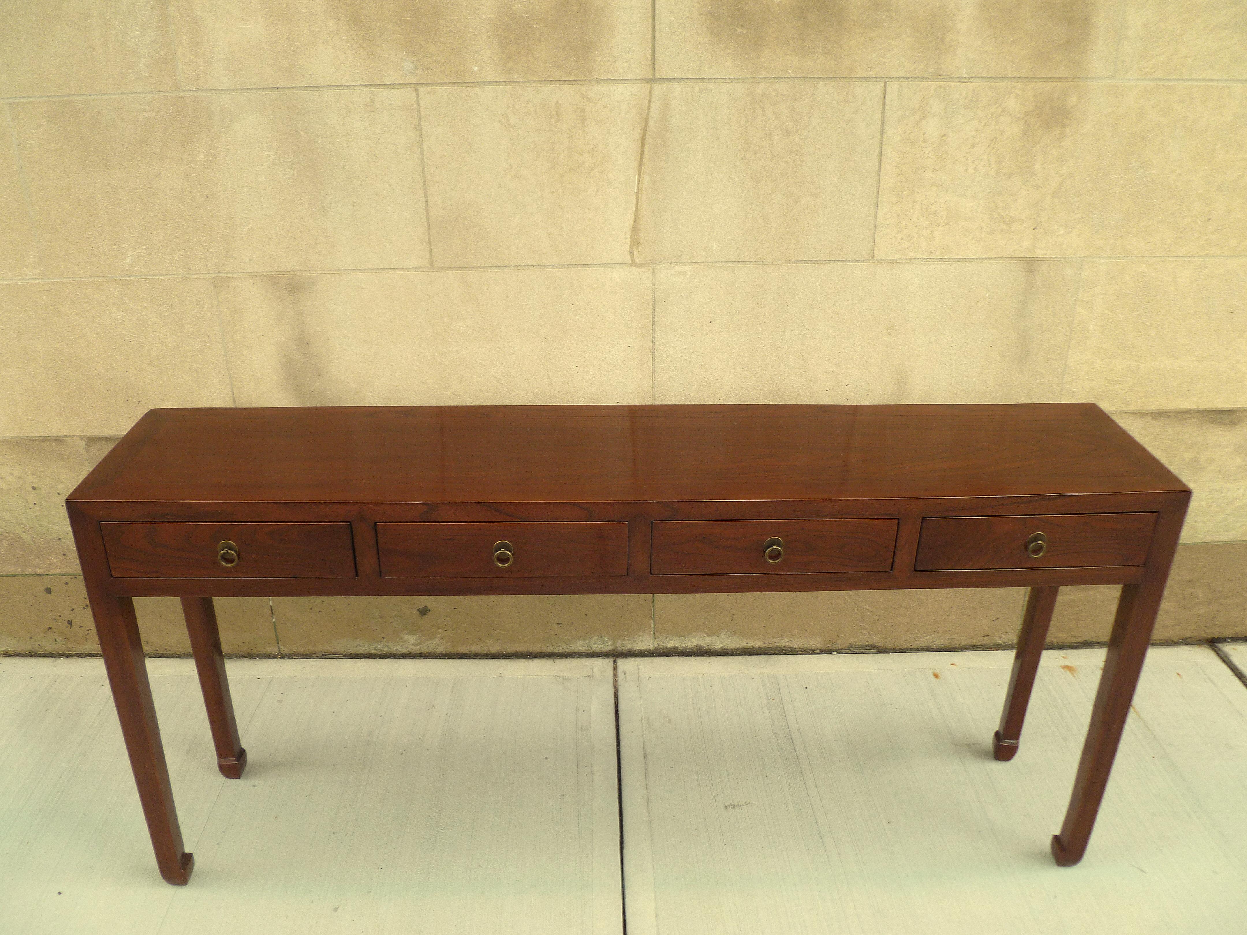 Fine Jumu Console Table with Drawers In Excellent Condition In Greenwich, CT