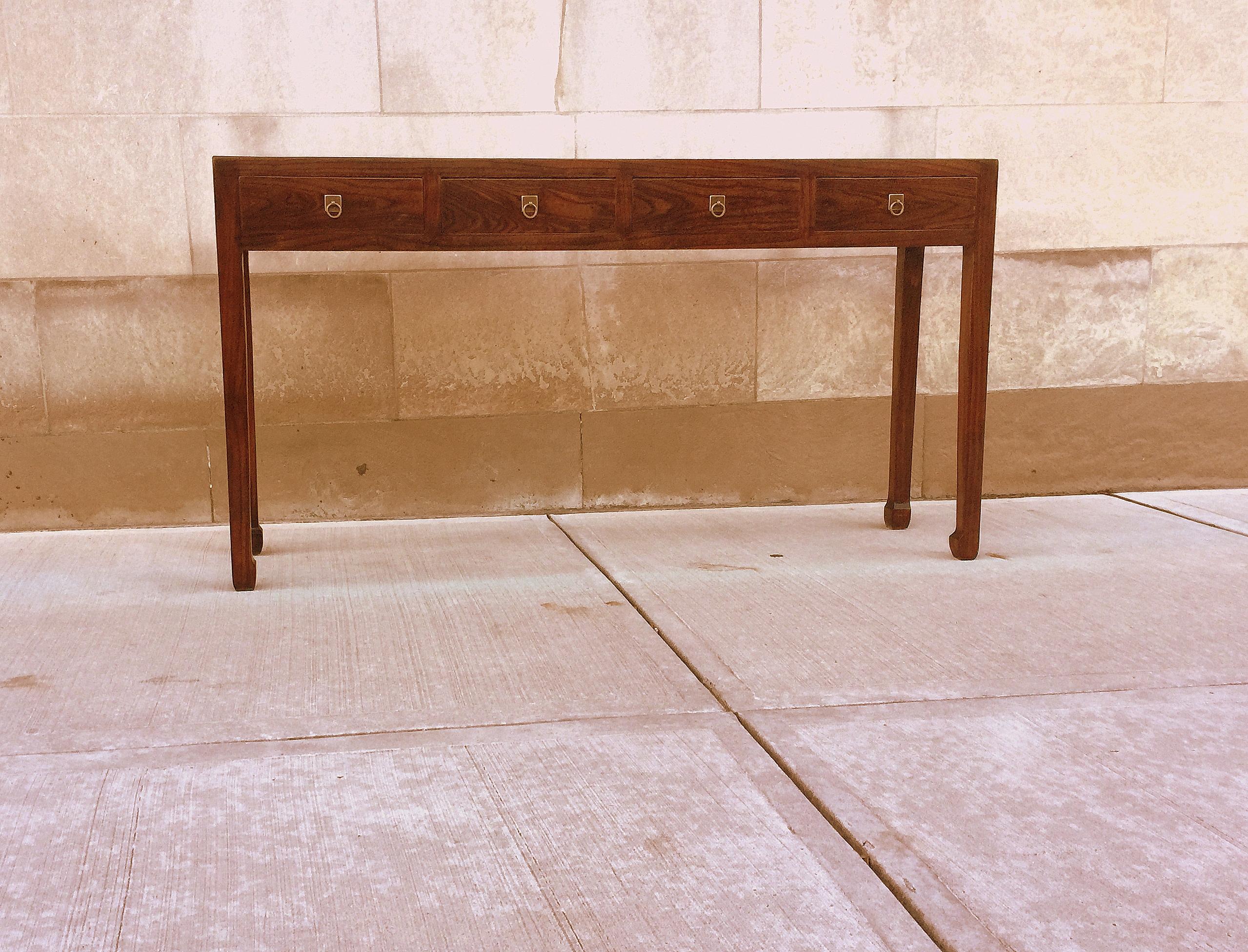 Fine Jumu Console Table with Drawers In Excellent Condition In Greenwich, CT