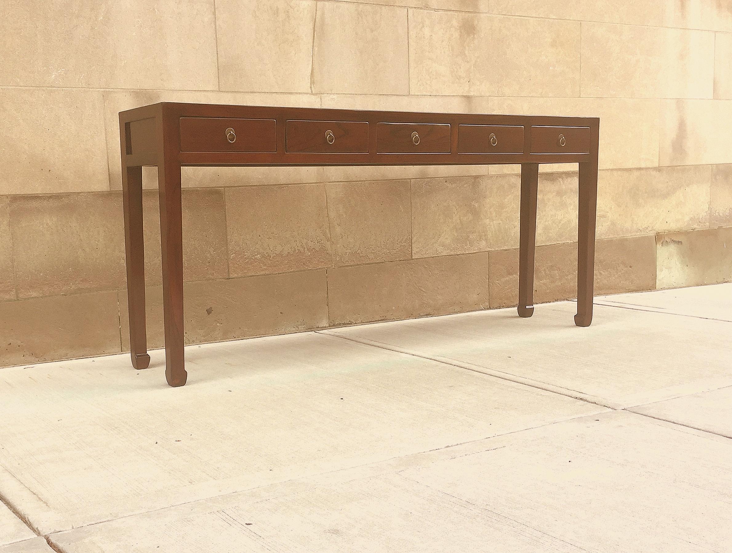 20th Century Fine Jumu Console Table with Drawers
