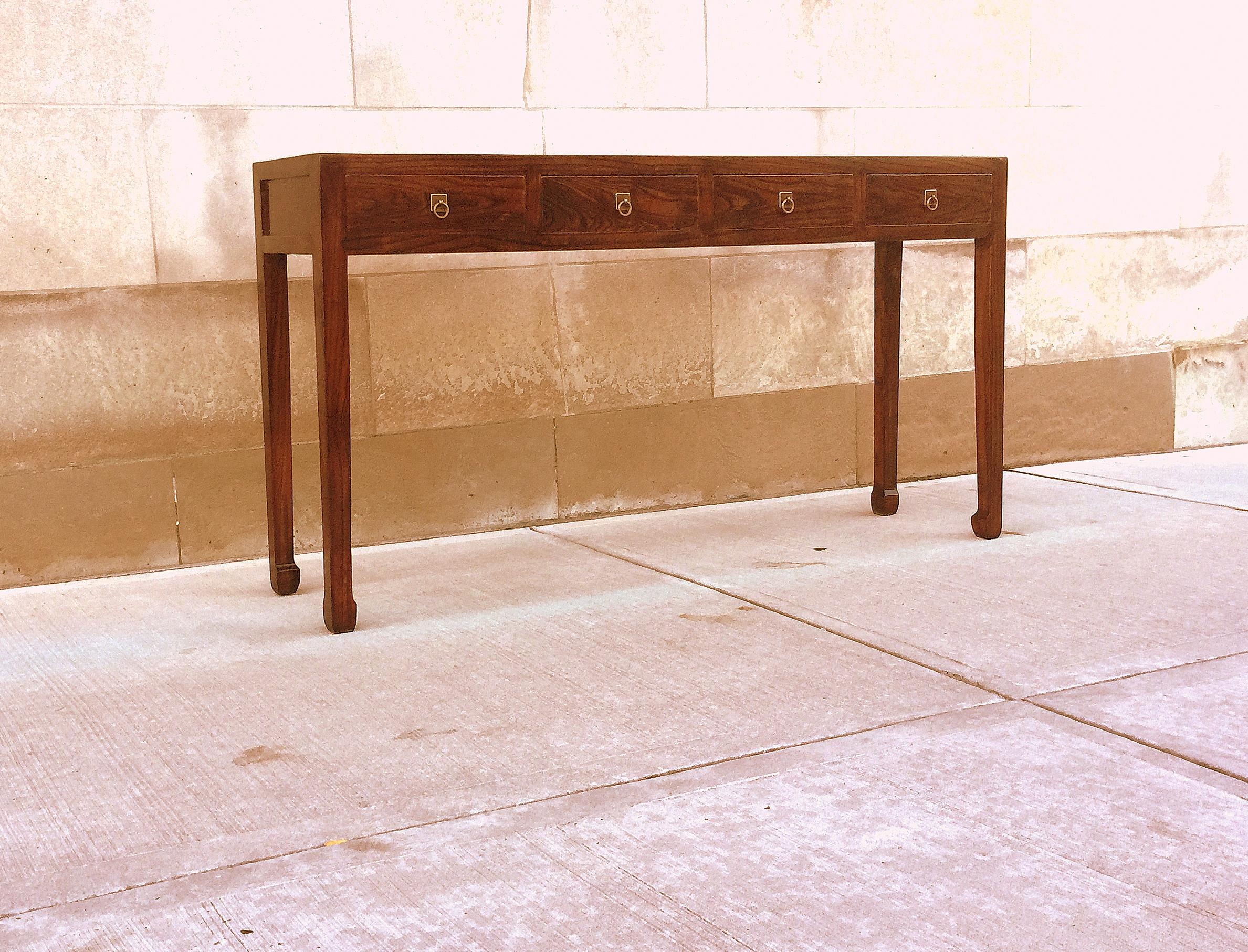 20th Century Fine Jumu Console Table with Drawers