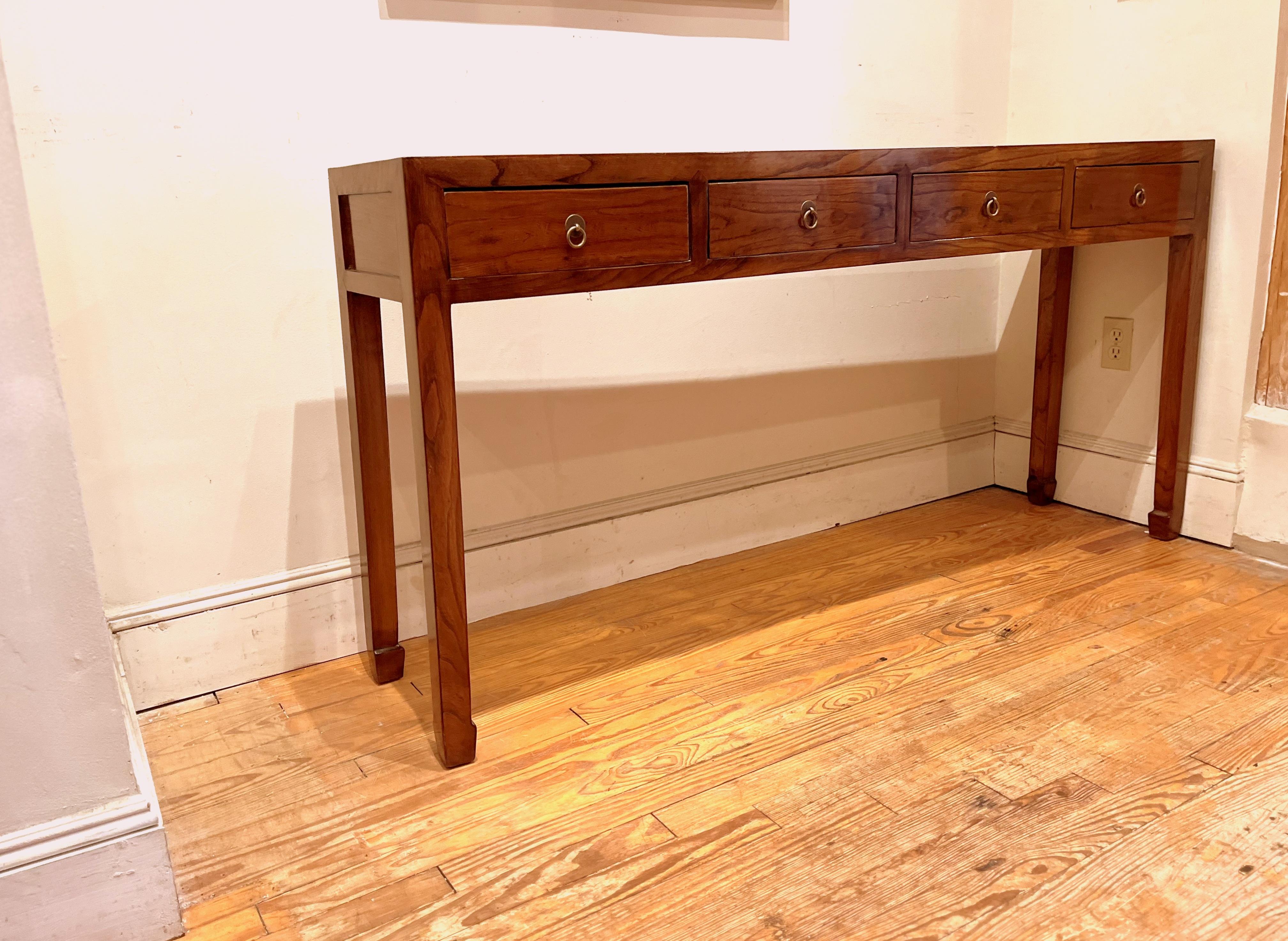 20th Century Fine Jumu Console Table with Drawers For Sale
