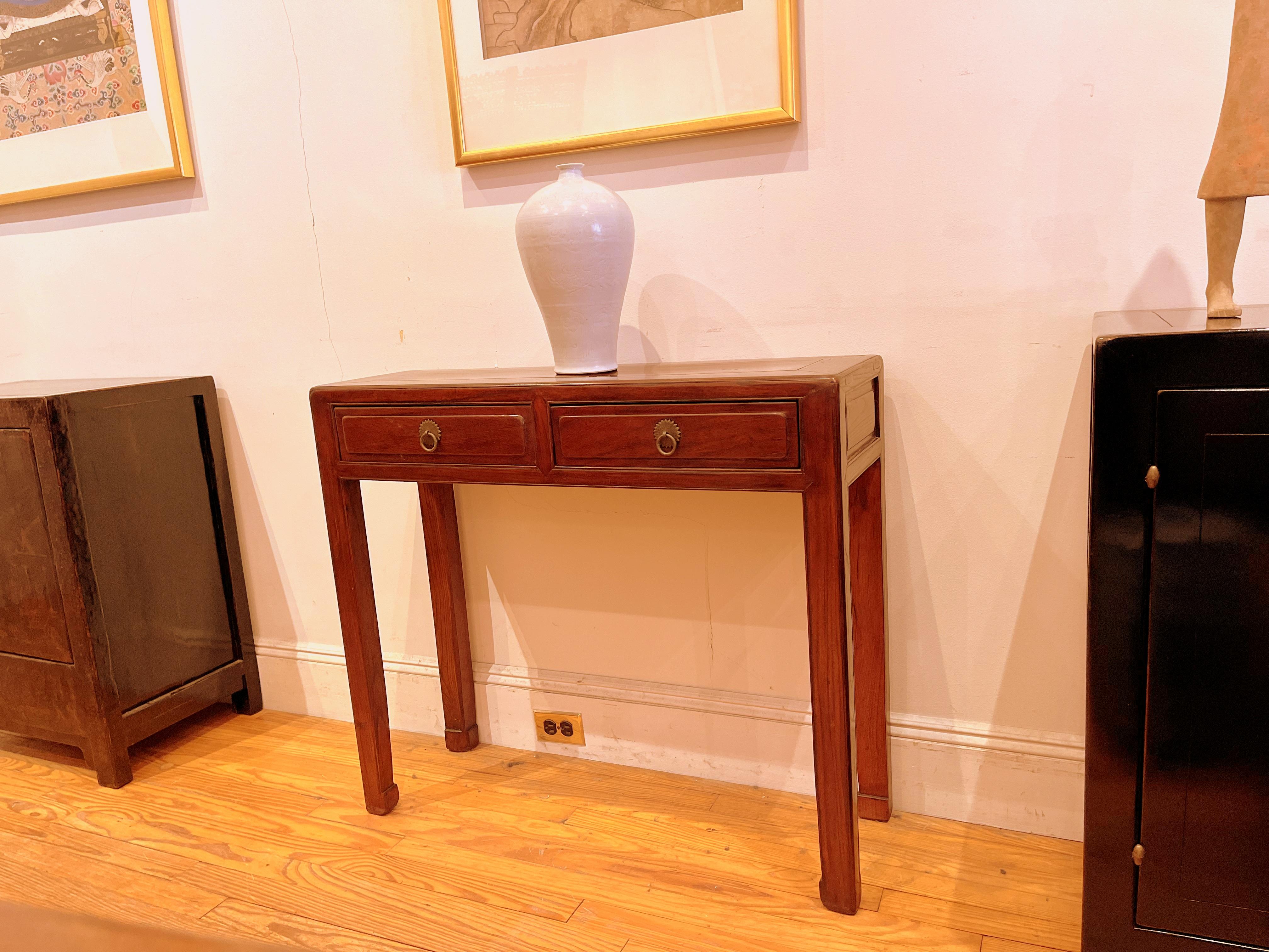 20th Century Fine Jumu Console Table with Drawers For Sale