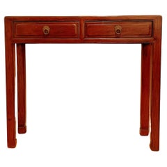 Retro Fine Jumu Console Table with Drawers