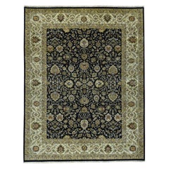 Fine Kashan New Zealand Wool Hand Knotted Oriental Rug
