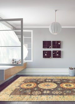 Inviting Transitional Persian Oushak & Khotan Carpet - 8'x10'