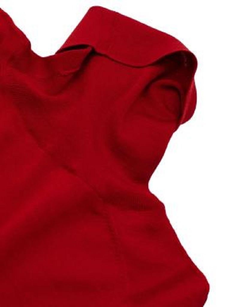 Red Baseball Glove Roll Neck Sweater main image 1