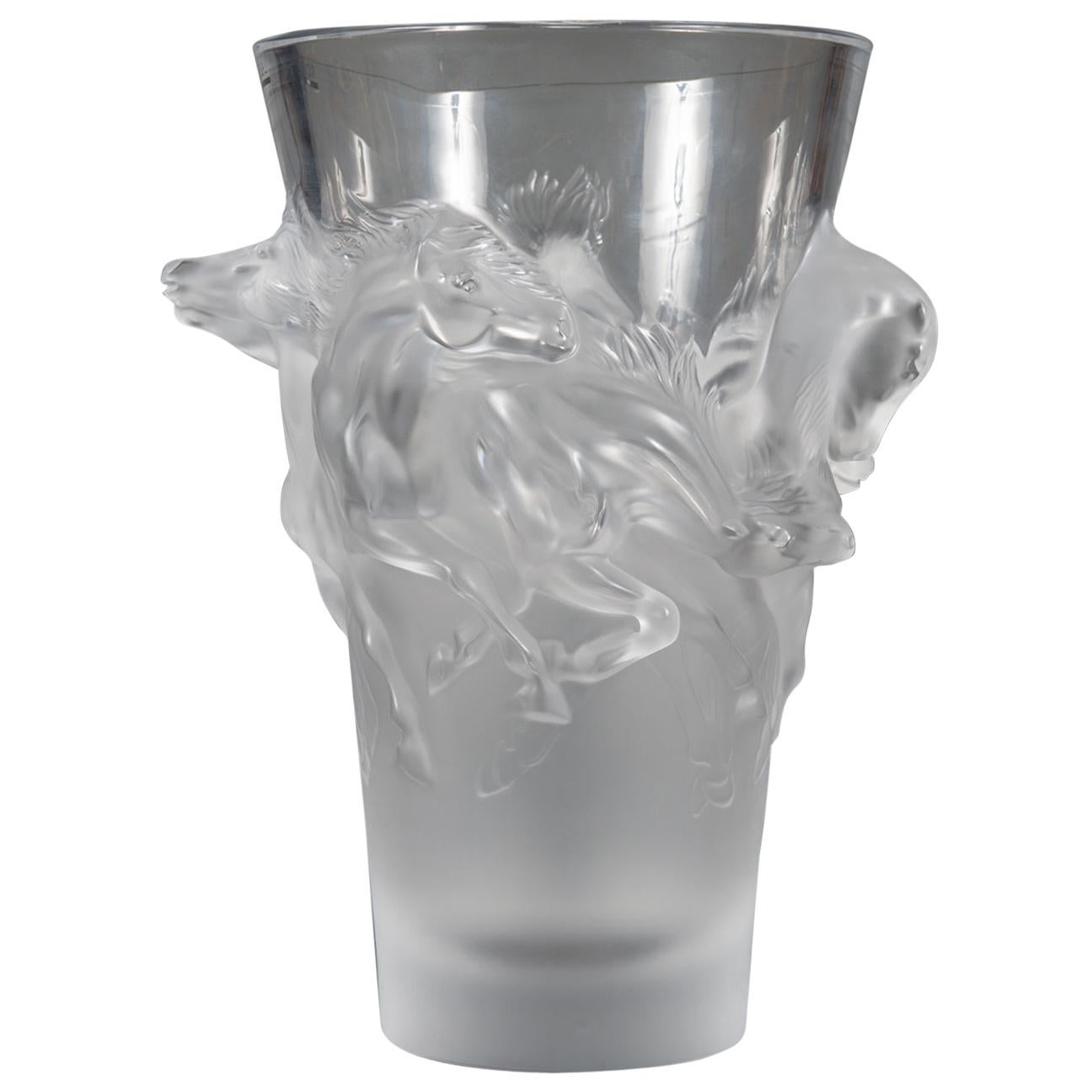 Vase en cristal Équus en édition limitée Fine Lalique France