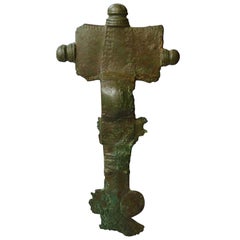 anglo saxon furniture Fine Large Ancient Anglo Saxon Bronze Brooch, circa 6th Century AD