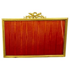 Fine Large Antique French Bronze Louis XVI Style Love Trophies Photograph Frame