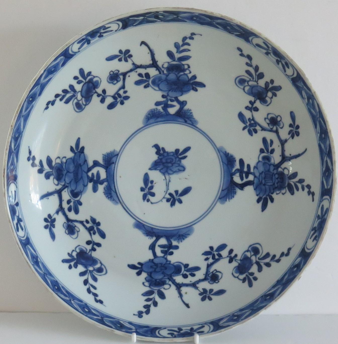 Qing Kangxi marked Chinese Plate Porcelain Blue & White, Circa 1710