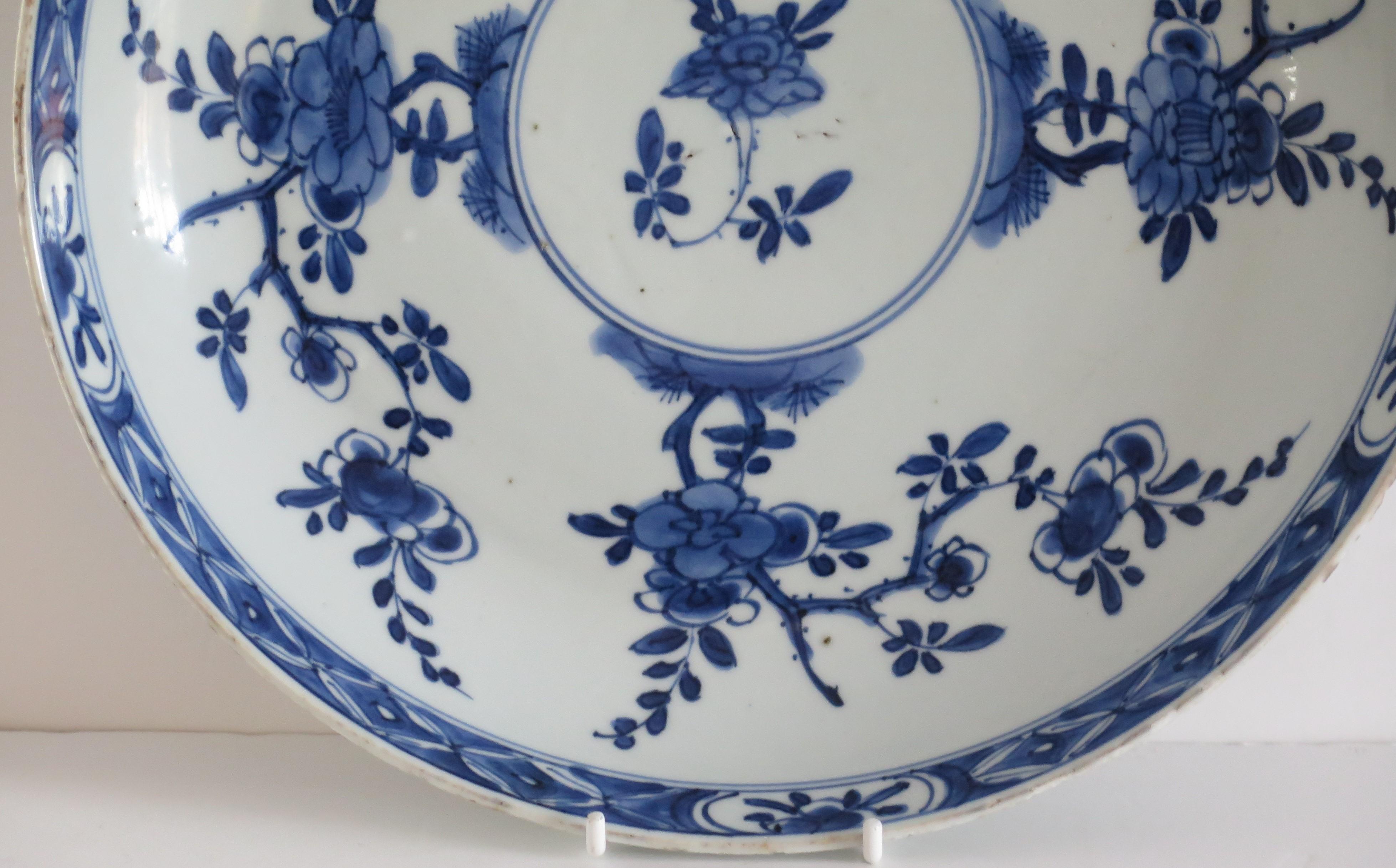 Kangxi marked Chinese Plate Porcelain Blue & White, Circa 1710 1