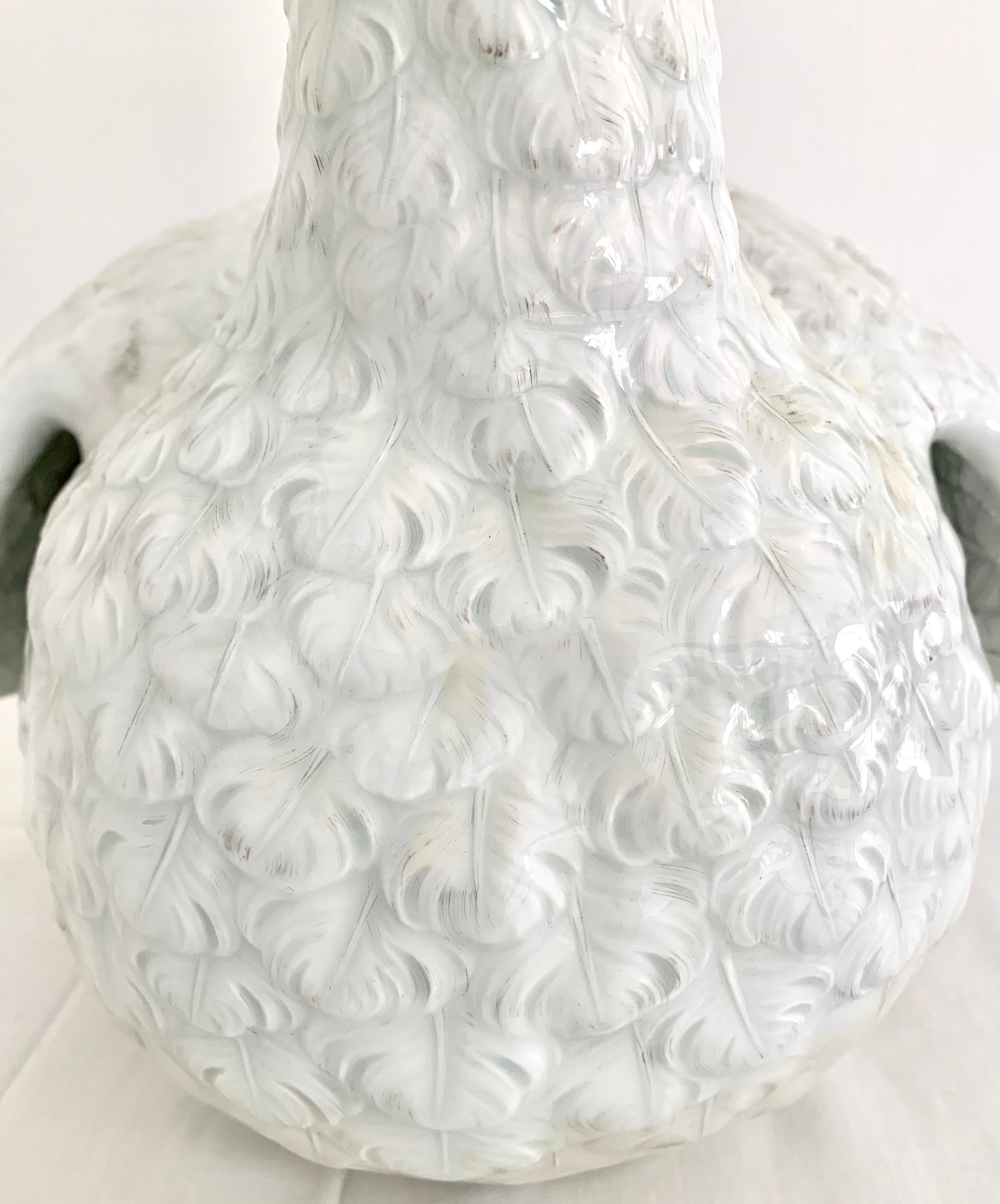 Feines großes Meissen Porcelain Modell eines Schwans aus dem späten 18. und frühen 19. (Porzellan) im Angebot