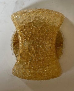 Fine Large Mid-Century Modern Murano Art Glass Flush Mount Ceiling Light Fixture
