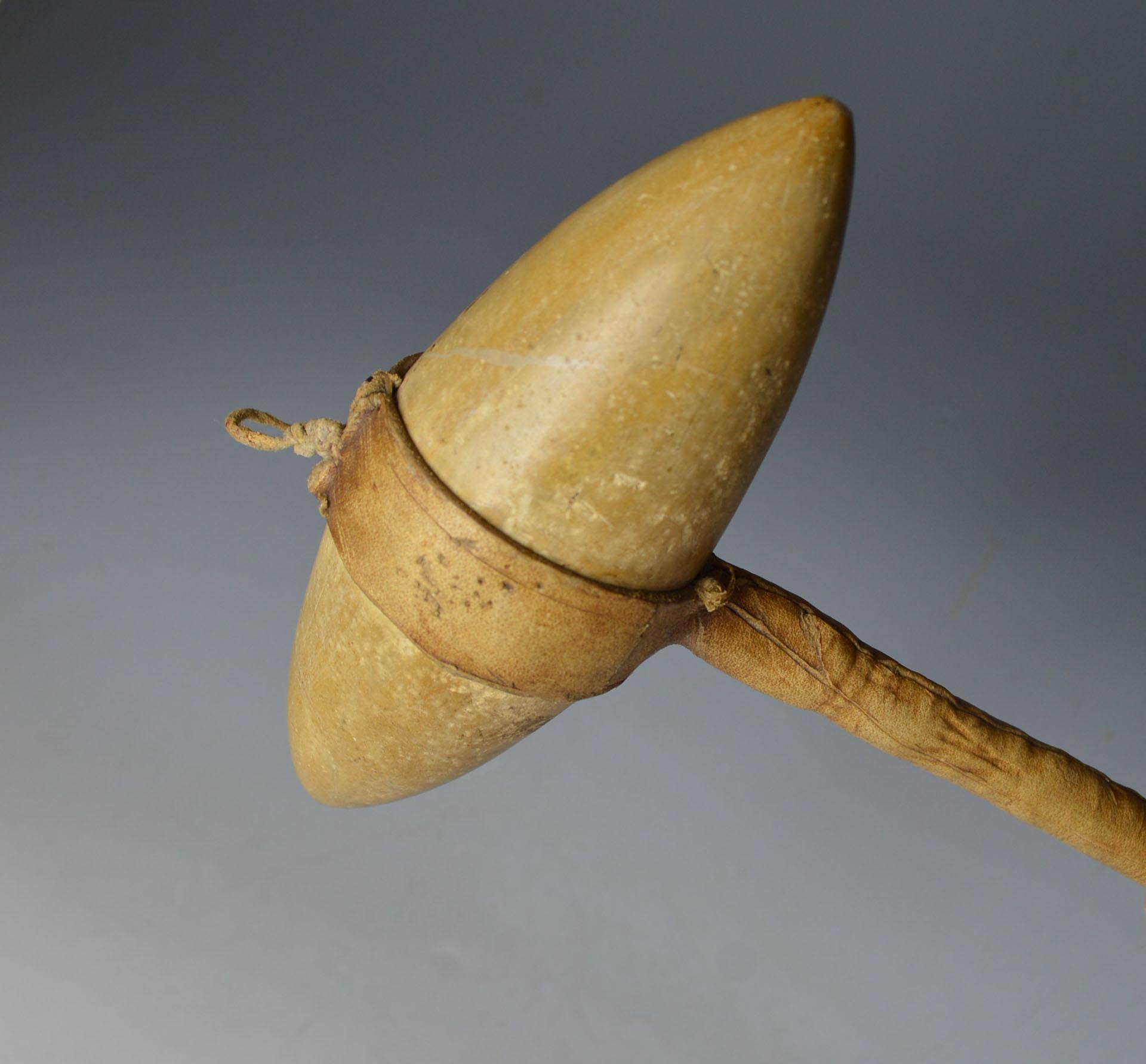 North American Fine Large Native American Indian Skull Cracker Club Ex Christie’s