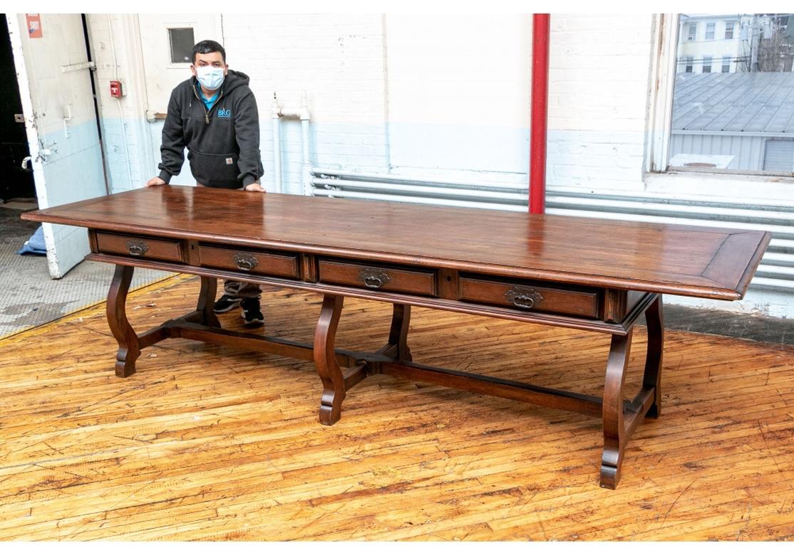 Fine Large Scale Antique Italianate Mahogany Refectory Table 12