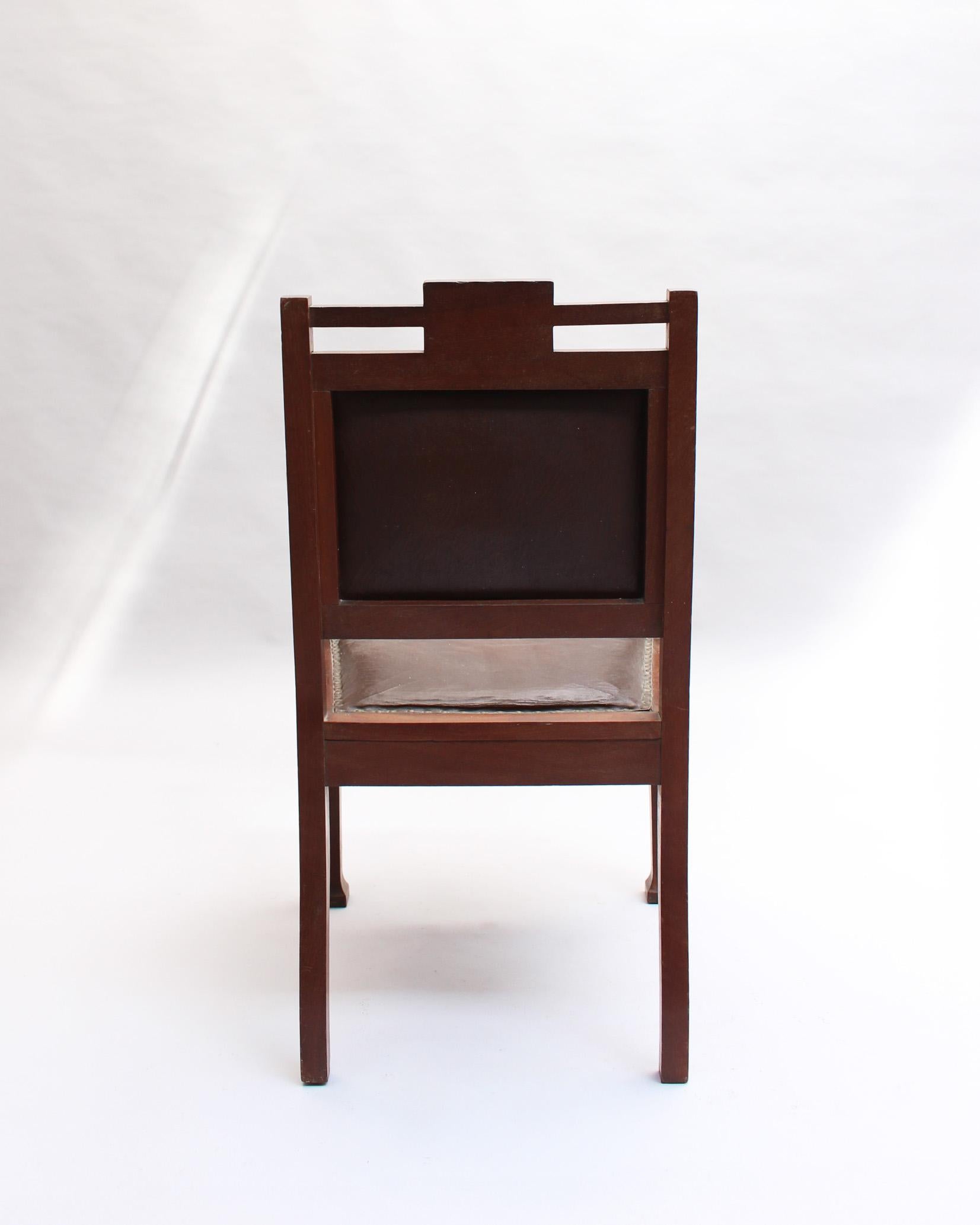 Wood Fine Large Vienna Secession Armchair For Sale