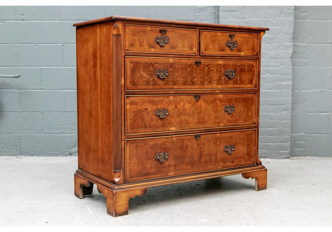 Fine Late 18th Century Yew Burl Wood Chest of Drawers For Sale 6