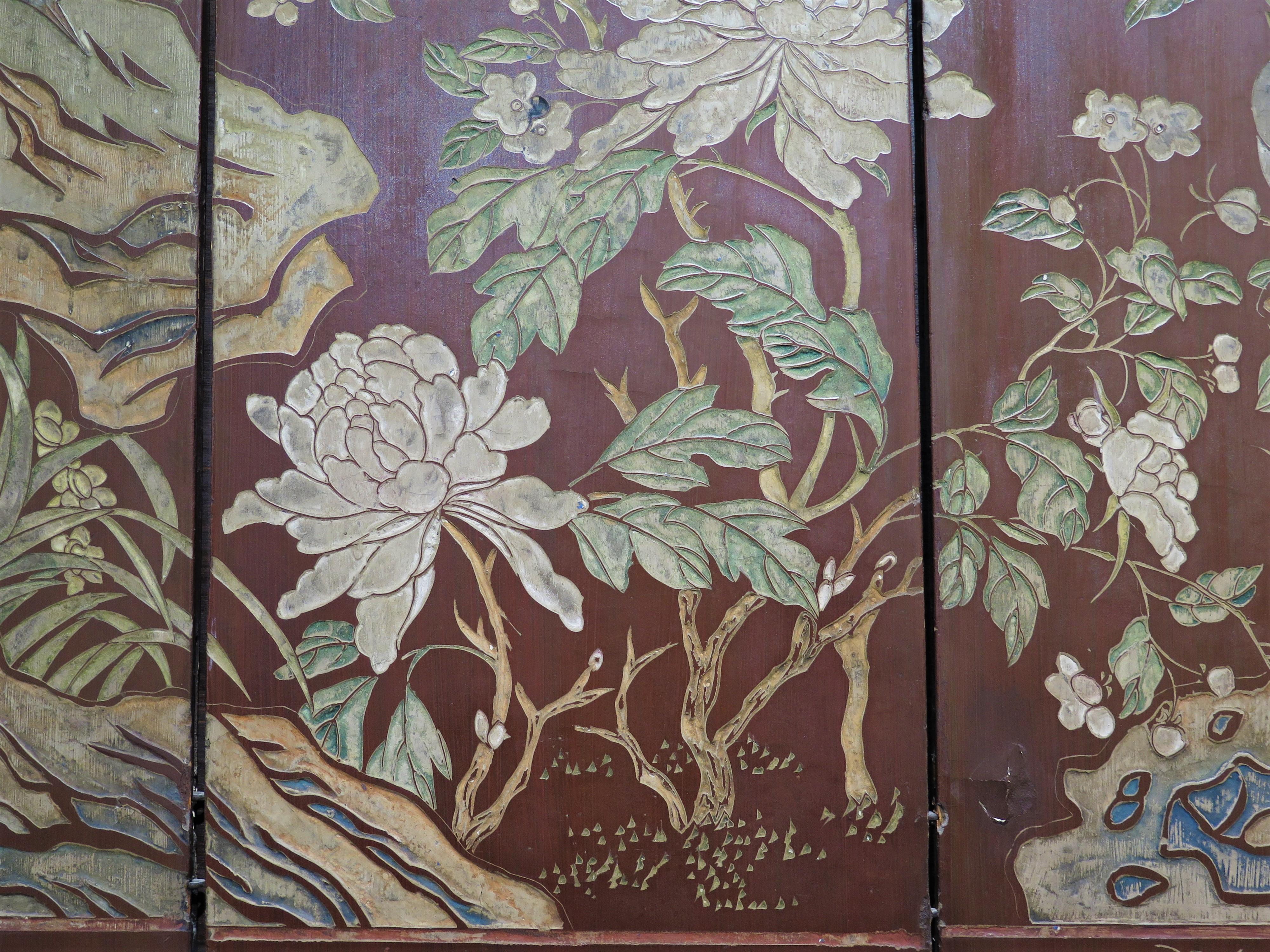 Fine Late 18th early 19th Century Eight (8) Panel Chinese Coromandel Framed Scre 4