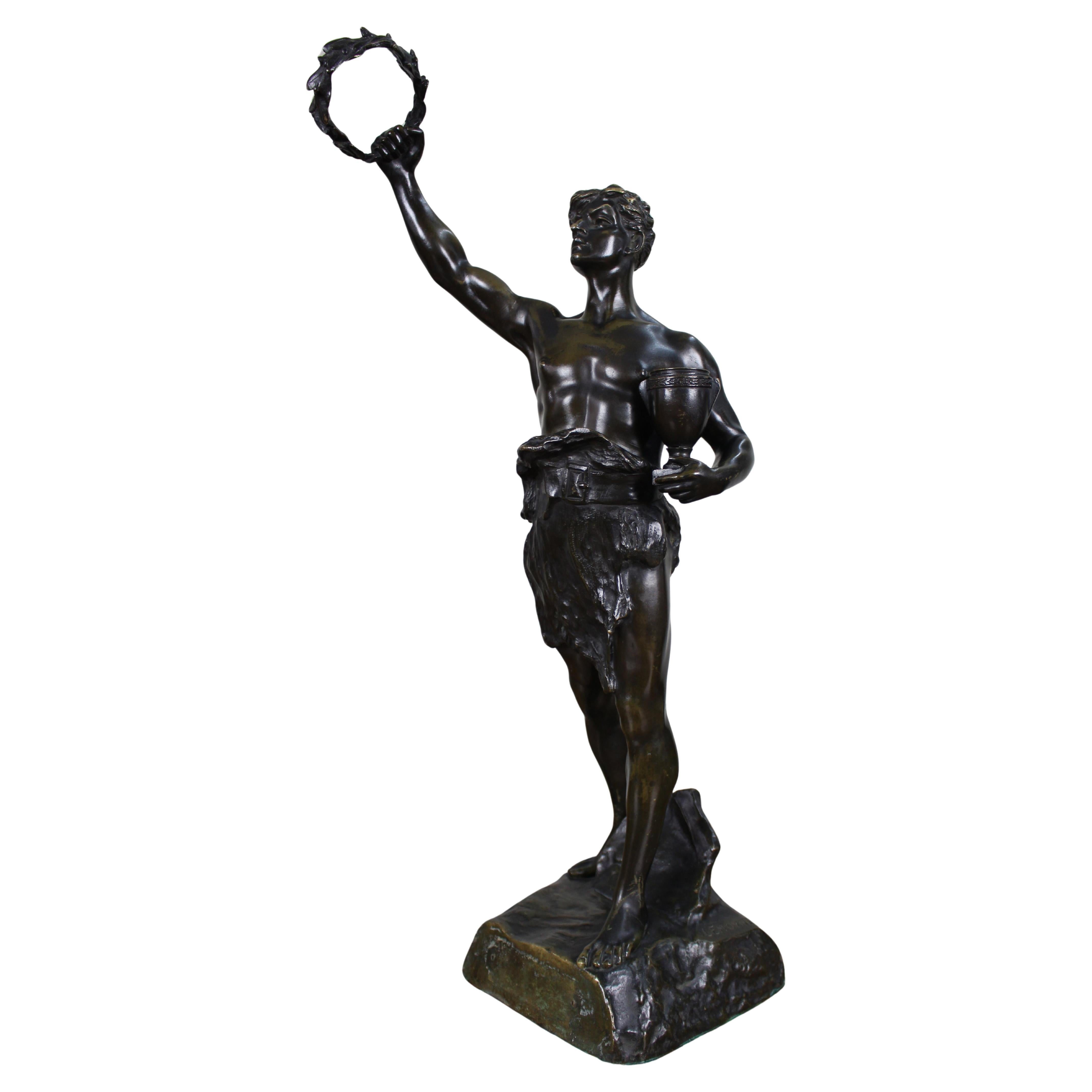 Fine Late 19th Century Bronze Figure Signed Lemoyne