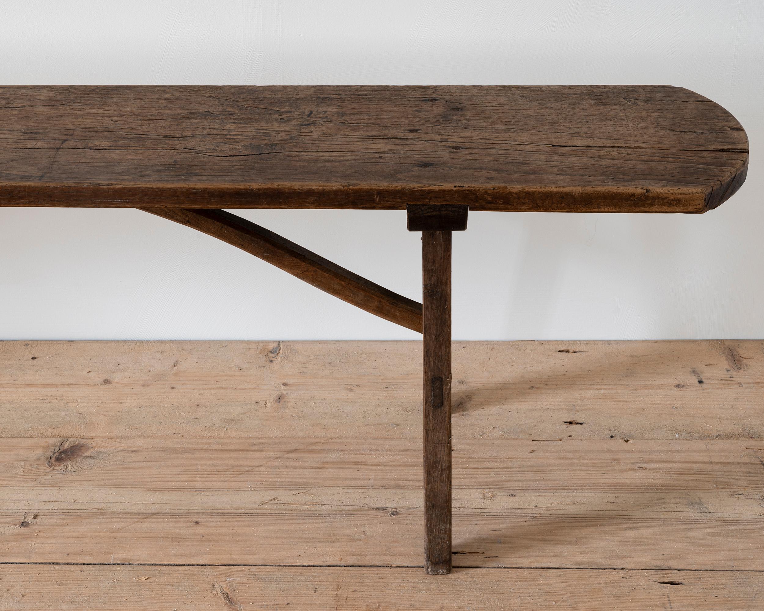Fine late 19th Century French Wooden Bench For Sale 3