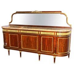 Fine Late 19th Century Gilt Bronze Mounted Buffet/Server By François Linke