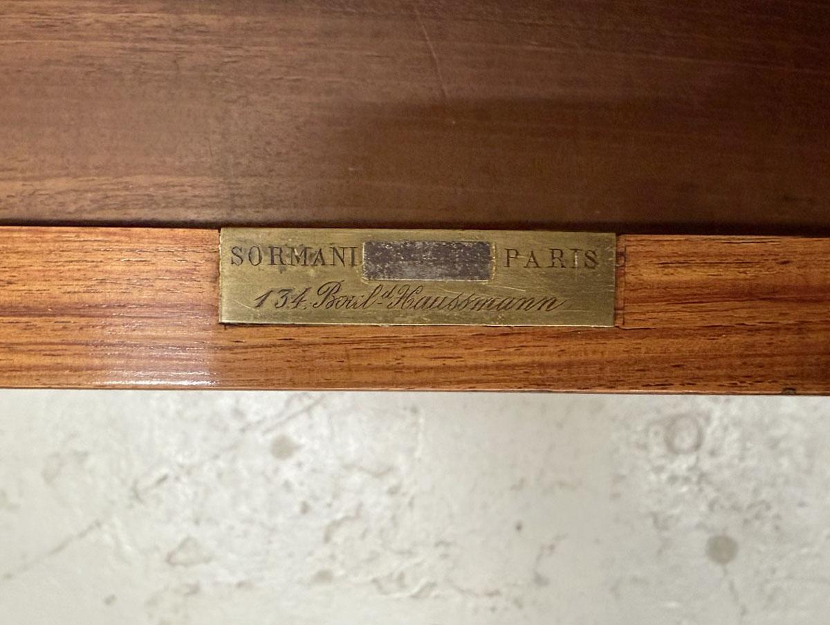 Table de lampe en bronze doré de la fin du XIXe siècle par Paul Sormani Bon état - En vente à Long Island City, NY