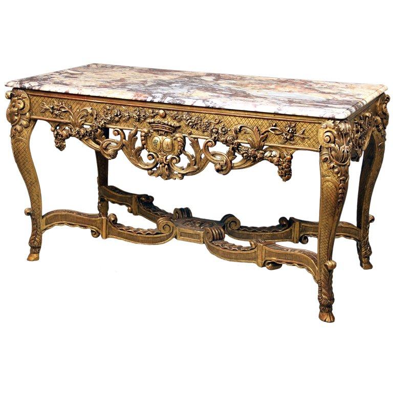 Fine Late 19th Century Louis XV Style Console Table For Sale