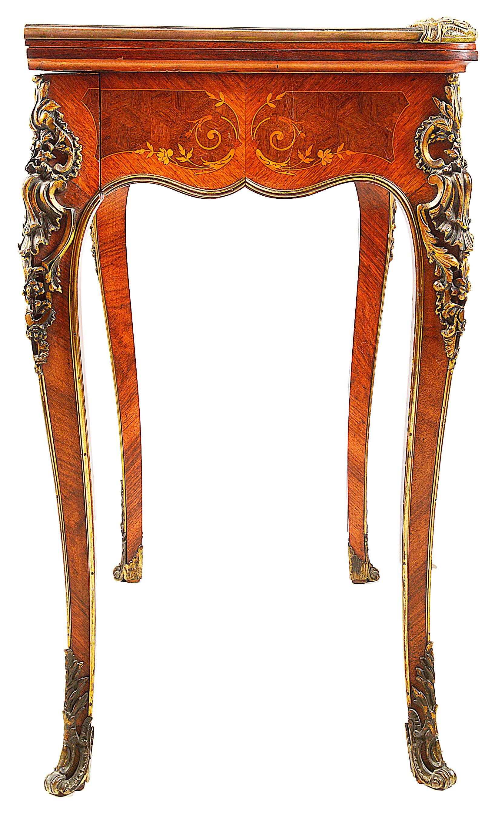 French Fine Late 19th Century, Louis XVI Style Card Table