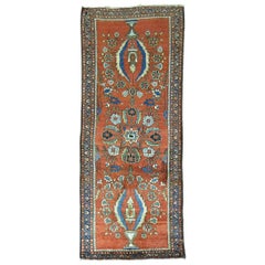 Fine Late 19th Century Persian Mohajeran Sarouk Small Runner Fine Late 19th Century Persian Mohajeran Sarouk Small Runner