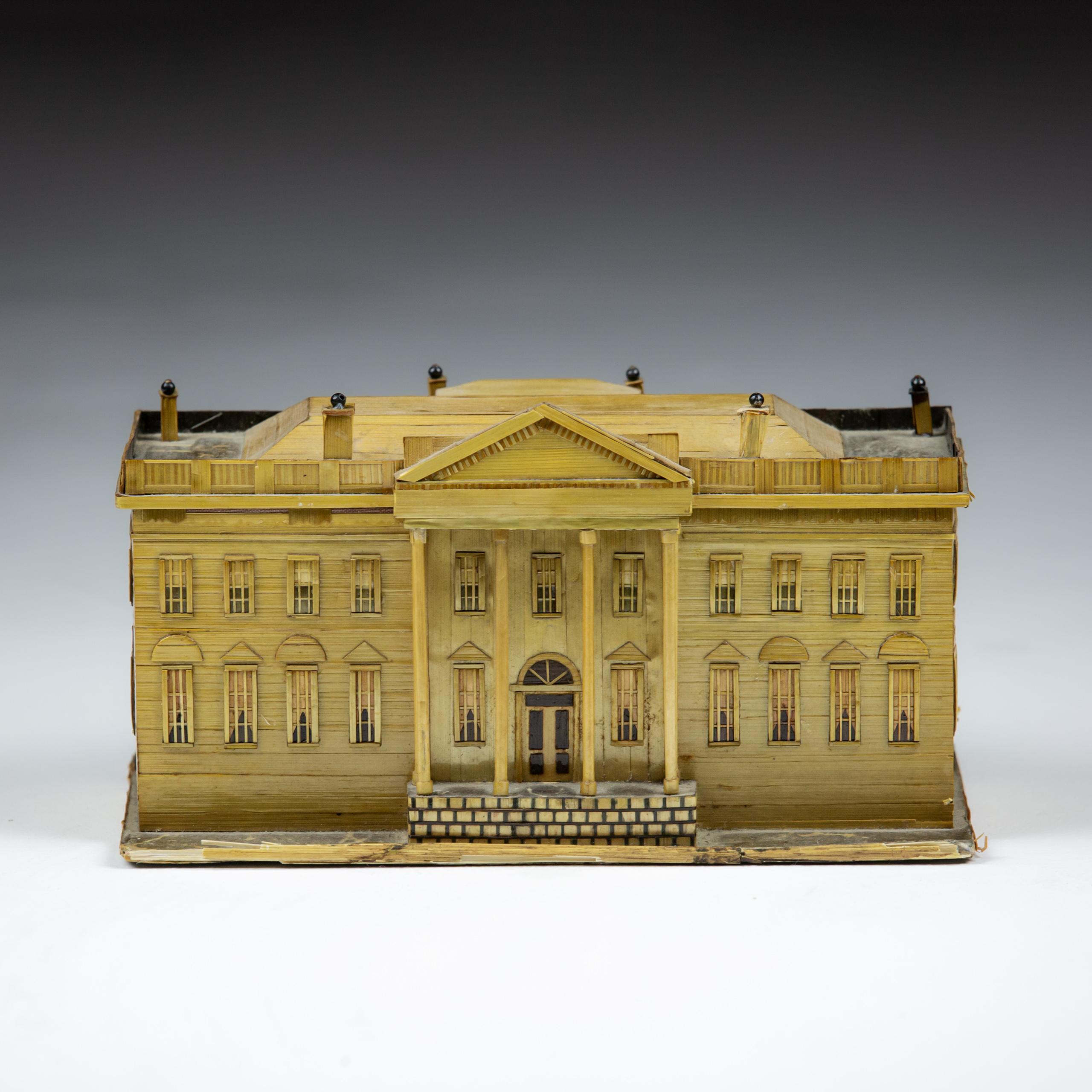 Belle maquette en paille de la fin du XIXe siècle représentant Clarendon House Piccadilly, Londres. Excellent souci du détail. Clarendon House était un hôtel particulier situé sur Piccadilly entre 1660 et 1683, construit pour le puissant homme