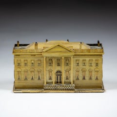 Fine Late 19th Century Straw Work Model of Clarendon House, Piccadily, London