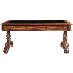Antique Fine Late Georgian Mahogany Gillows Partners Writing Table