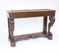 Fine Late Regency Mahogany  & carved Serving/Hall Table