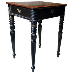 Fine Late Regency Period Rosewood & Ebonised Side Table, c.1825-35