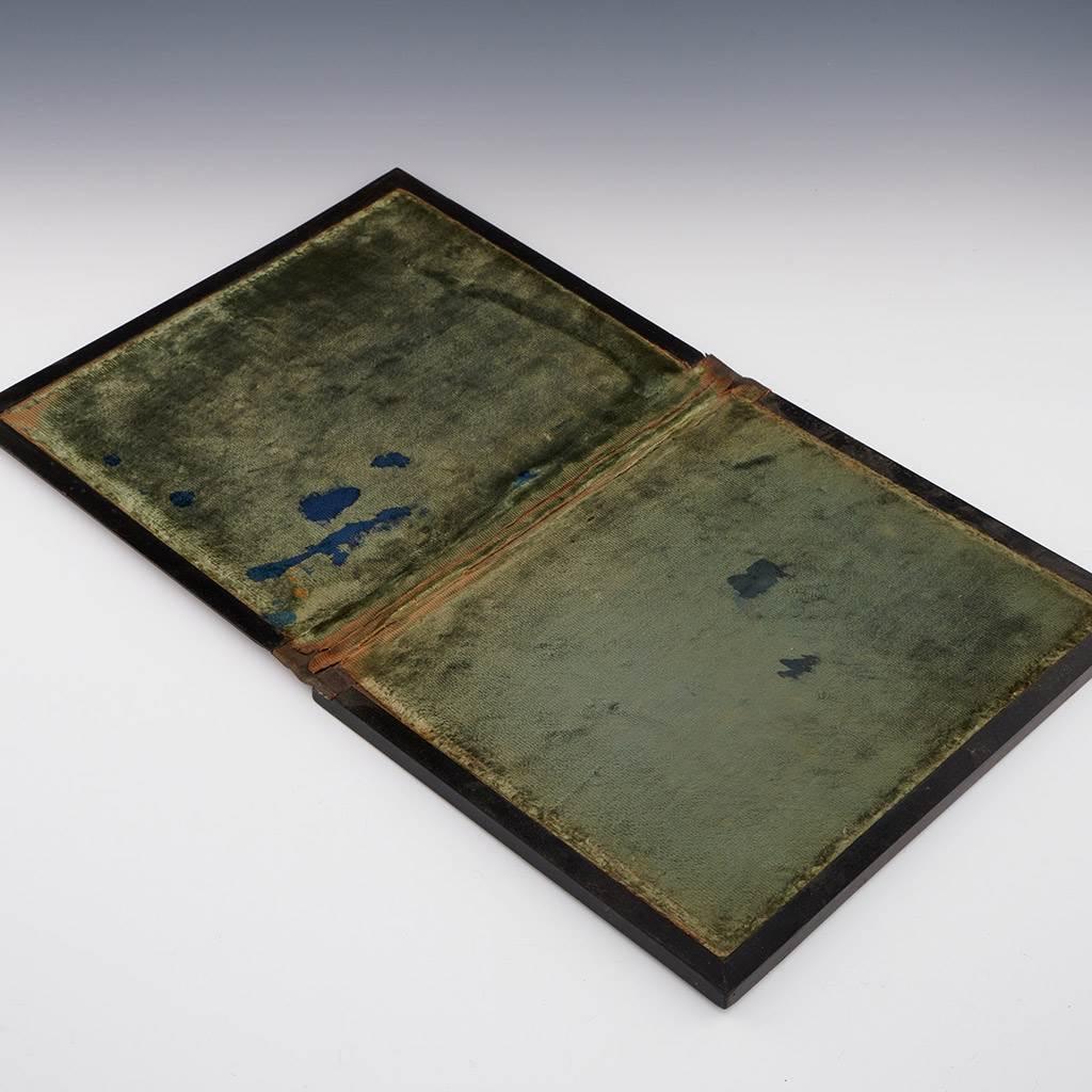 Feines in Leder gebundenes Tunbridge Ware Blotter Buch (19. Jahrhundert) im Angebot