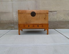 Fine Leather Trunk on Stand